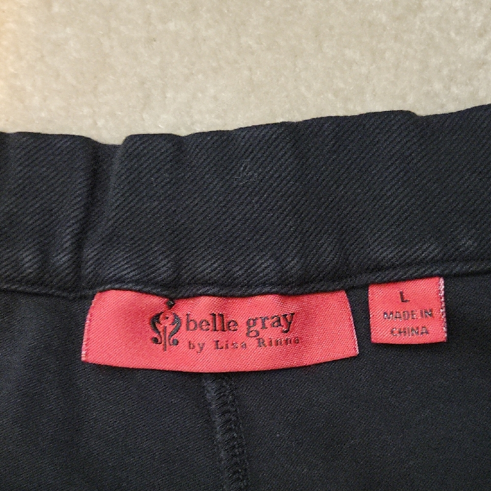 Belle Gray By Lisa Rinna Black Jeggings